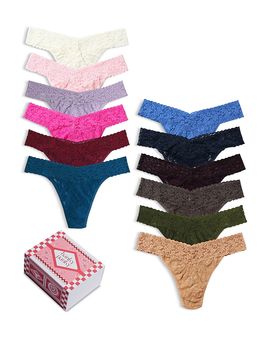 Hanky Panky Hanky Panky Original Lace Thong Boxed Set, Pack of 12