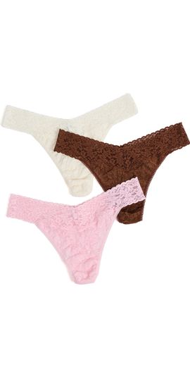 Hanky Panky Hanky Panky Original Rise Thong 3 Pack ICB3 One