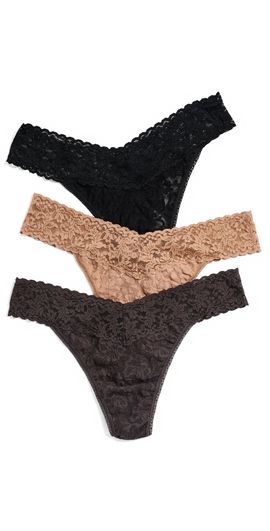 Hanky Panky Hanky Panky Original Rise Thong Panties 3-Pack Sasg One