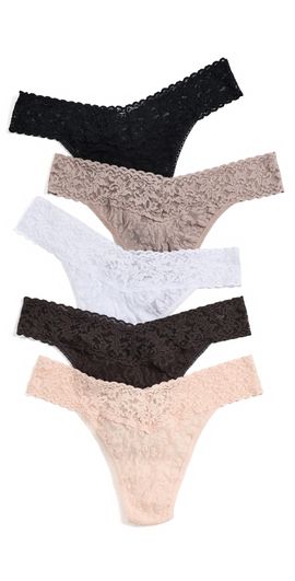 Hanky Panky Hanky Panky Original Rise Thong Panties 5-Pack Tsgd One