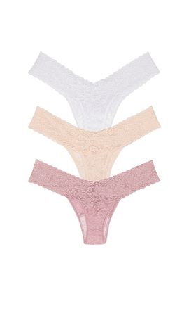 Hanky Panky Hanky Panky Signature Lace Low Rise 3 Packs