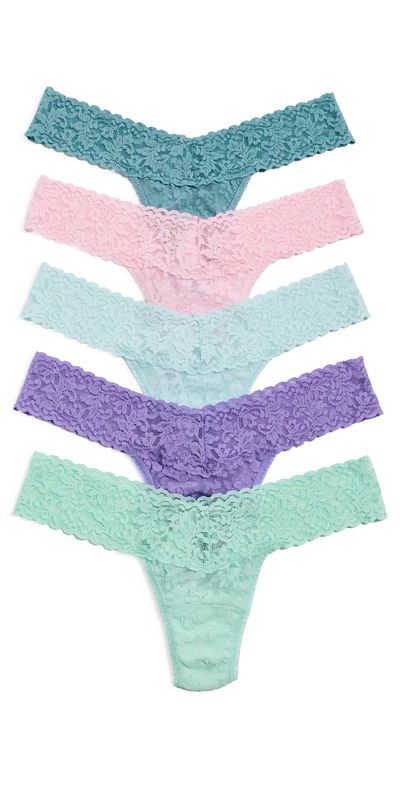 Hanky Panky Hanky Panky Signature Lace Low Rise Thong Panties 5 Pack Cphd One