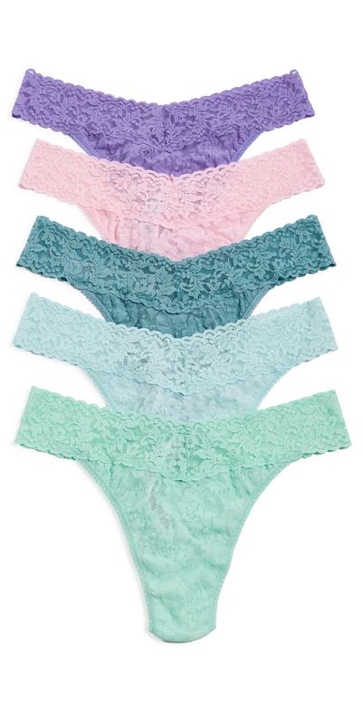 Hanky Panky Hanky Panky Signature Lace Original Rise Thong Panties 5 Pack Cphd One