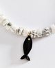 Hannah B. Black & White Fish Pendant Necklace - 2