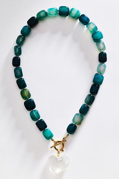 Hannah B. Crystal heart Pendant Necklace