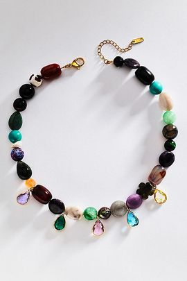 Hannah B. Rainbow Gemstone Necklace