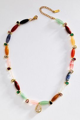 Hannah B. Rainbow Navette Necklace