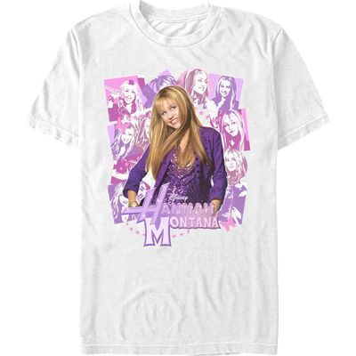 Hannah Montana Hannah Montana Men's Teen Star Collage Short Sleeve Graphic T-Shirt