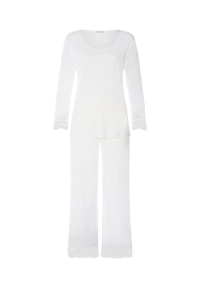 HANRO HANRO Cira Scalloped Lace Tencel Pajama Set