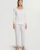 HANRO HANRO Cira Scalloped Lace Tencel Pajama Set - 2