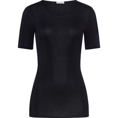 HANRO HANRO Cotton Seamless Fitted Cotton Round Neck Top