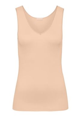HANRO HANRO Cotton Seamless V-Neck Cotton Tank Top