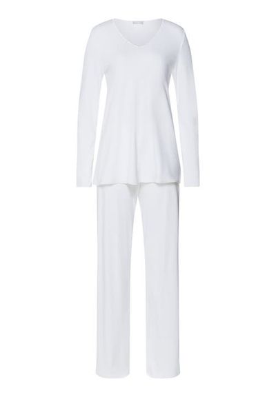 HANRO HANRO Cotton Silk V-Neck Cotton Pajama Set