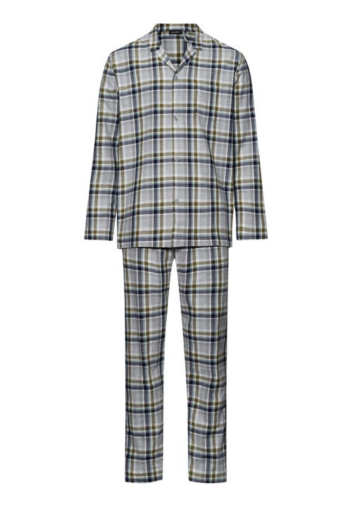 Hanro Hanro Cozy Comfort Recycled Cotton Flannel Pajama Set