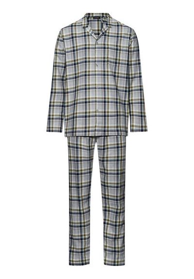 Hanro Hanro Cozy Comfort Recycled Cotton Flannel Pajama Set