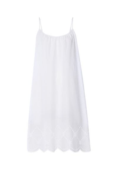 HANRO HANRO Lumi Scalloped Cotton Chemise