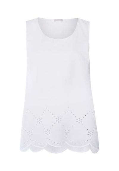 HANRO HANRO Lumi Scalloped Cotton Tank Top