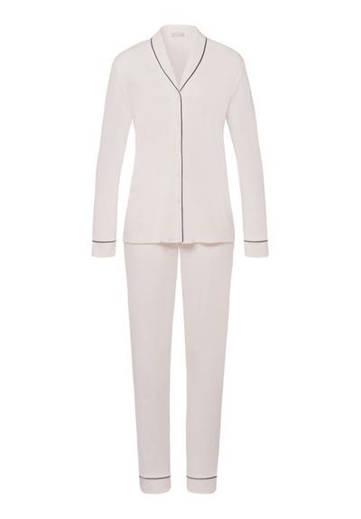 HANRO HANRO Natural Comfort Tencel Long Sleeve Button Front Pajama Set