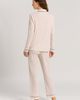 HANRO HANRO Natural Comfort Tencel Long Sleeve Button Front Pajama Set - 3