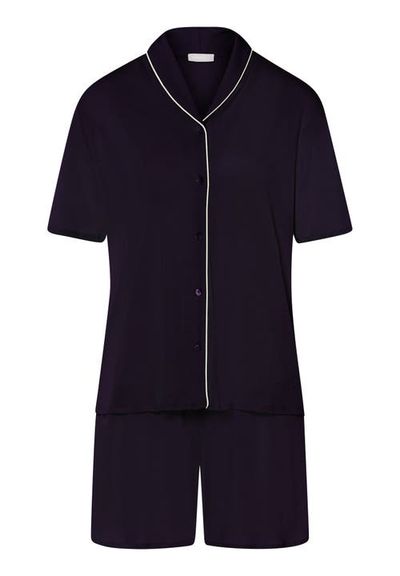 HANRO HANRO Natural Comfort Tencel Short Sleeve Button Front Pajama Set