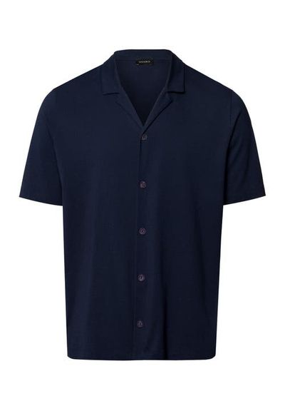 Hanro Hanro Night And Day Notch Collar Button Front Cotton Shirt