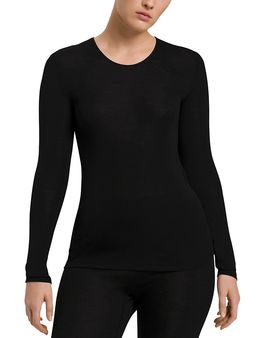 Hanro Hanro Wool & Silk Round Neck Long Sleeve Top
