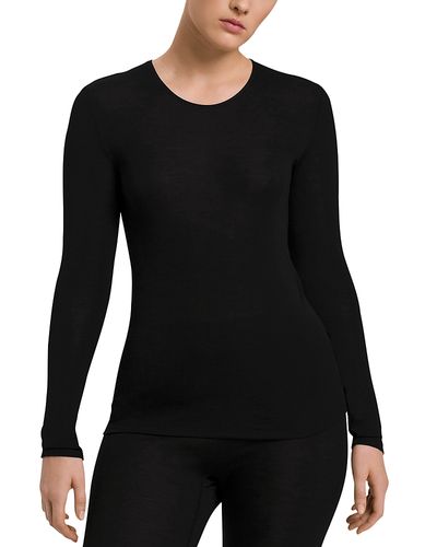 Hanro Hanro Wool & Silk Round Neck Long Sleeve Top