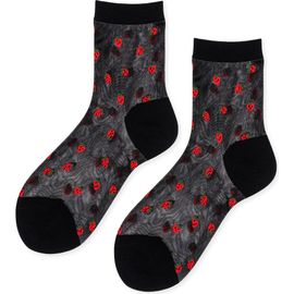 Hansel From Basel Hansel From Basel Baby Strawberry Sheer Crew Socks