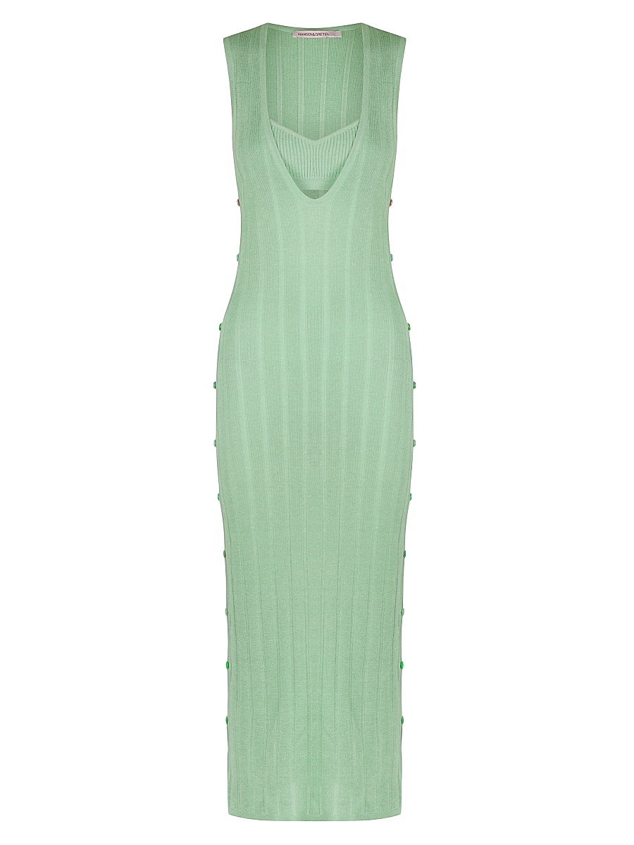 hansen and gretel green dress Clara Bias Dress Pine Green-M / PINE GREEN main image 0