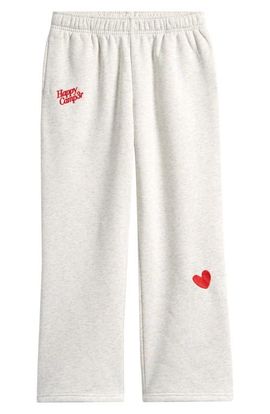 HAPPY CAMP3R HAPPY CAMP3R Kids' A Gallon Embroidered Wide Leg Sweatpants