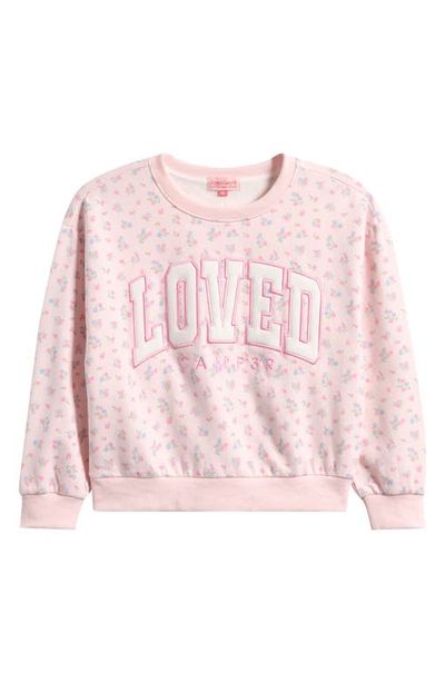 HAPPY CAMP3R HAPPY CAMP3R Kids' Forever Loved Crewneck Sweatshirt