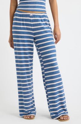 HAPPY CAMP3R HAPPY CAMP3R Liz Striped Wide Leg Pants