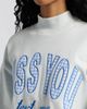 HAPPY CAMP3R HAPPY CAMP3R Miss You Appliqué Mock Neck Graphic Sweatshirt - 4