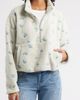 HAPPY CAMP3R HAPPY CAMP3R Periwinkle Petals Fleece Half Zip Pullover - 1