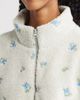 HAPPY CAMP3R HAPPY CAMP3R Periwinkle Petals Fleece Half Zip Pullover - 4