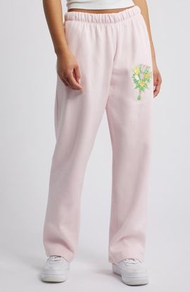 HAPPY CAMP3R HAPPY CAMP3R Sit with Us Embroidered Graphic Sweatpants