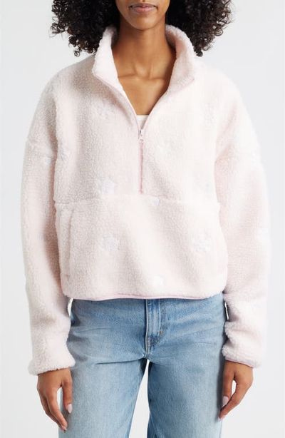 HAPPY CAMP3R HAPPY CAMP3R Snow Angel Elle Embroidered Faux Fur Pullover