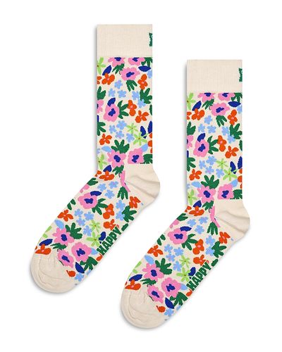 Happy Socks Happy Socks Flower Print Crew Socks