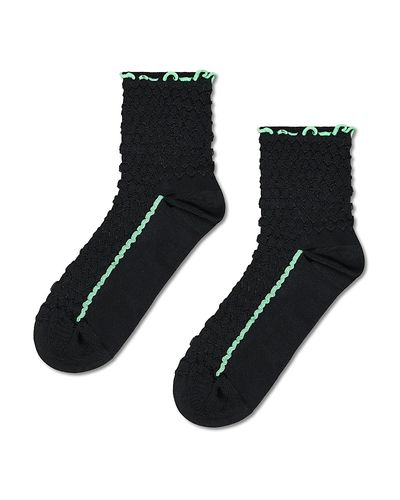 Happy Socks Happy Socks Structure Slinky Quarter Crew Socks
