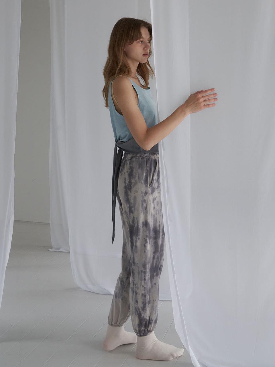 HAPPY YOGIS Free-Dye Harem Pants (Natural Dyed) [Deep Violet]