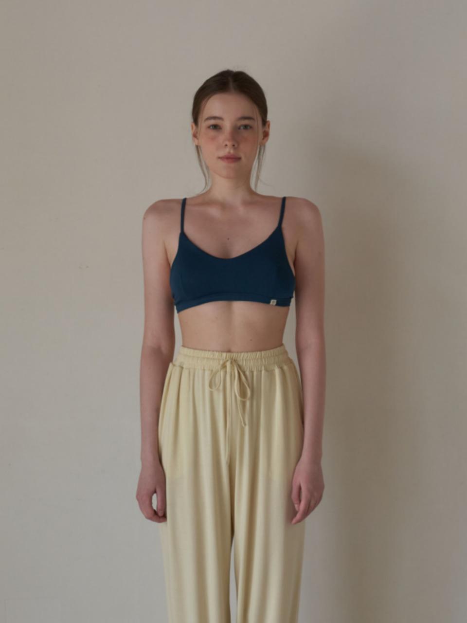 HAPPY YOGIS Mare Sling Bra Top Yoga [Ocean Blue]