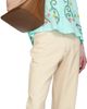 HARAGO HARAGO Off-White Double Stitch Trousers - 4