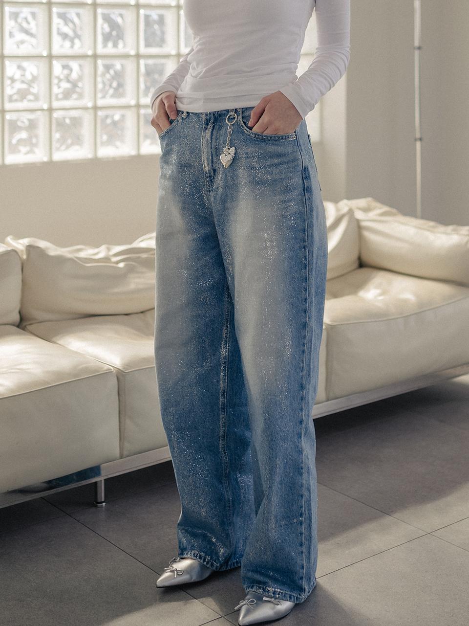 hardcore happiness Pearl Festive Edition Wide Denim Pants