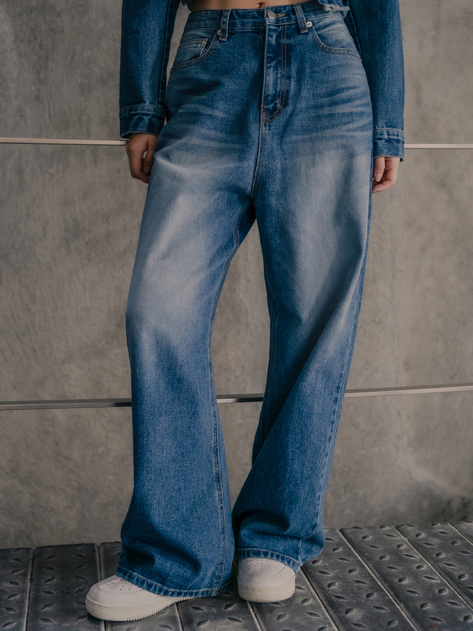 hardcore happiness Signature Wide Denim Pants