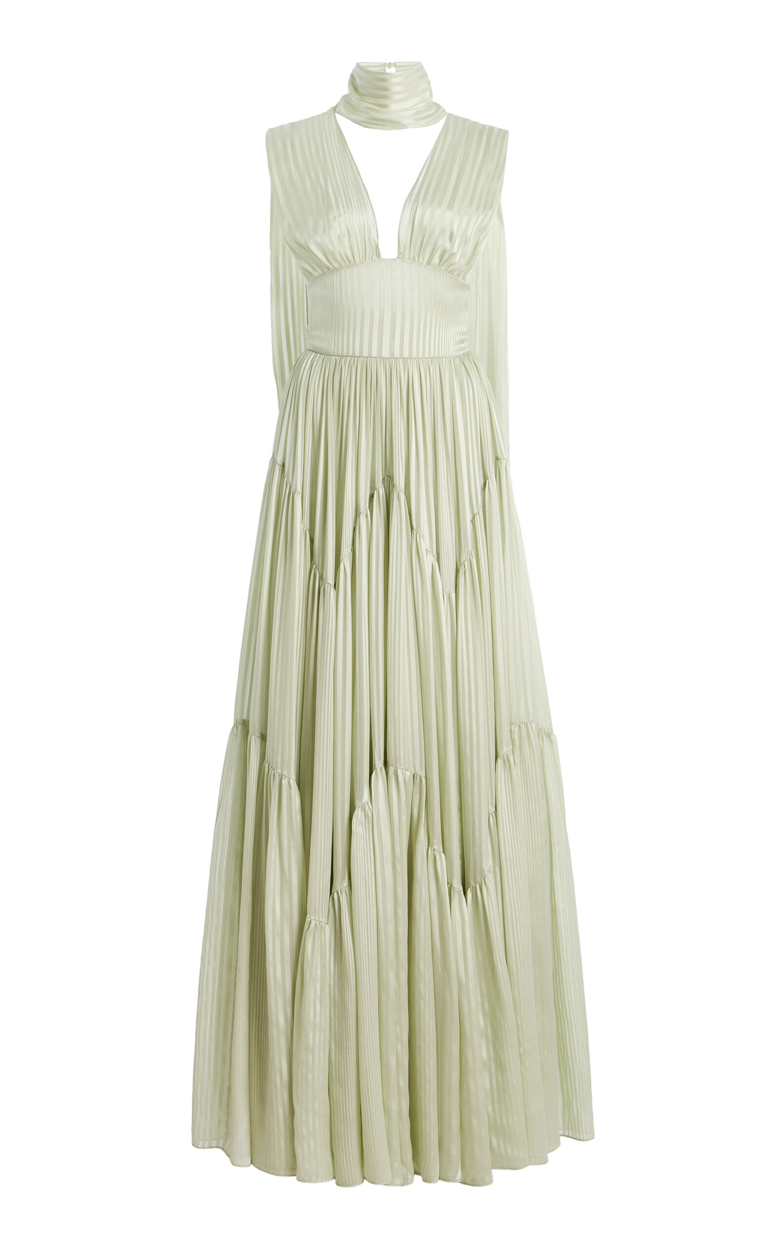 Harithand Harithand Ferrara Ruffled Silk Maxi Dress