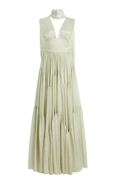 Harithand Harithand Ferrara Ruffled Silk Maxi Dress