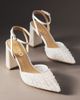 Harlo Elle Pearl Mesh Block Heels - 1