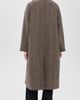 Harris Wharf London Harris Wharf London Balmacaan Patterned Cashmere Blend Jacket Cream & Brown Herringbone - 3