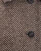 Harris Wharf London Harris Wharf London Balmacaan Patterned Cashmere Blend Jacket Cream & Brown Herringbone - 6