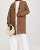 Harris Wharf London Harris Wharf London Boiled Wool Overcoat Caramel Melange - 5